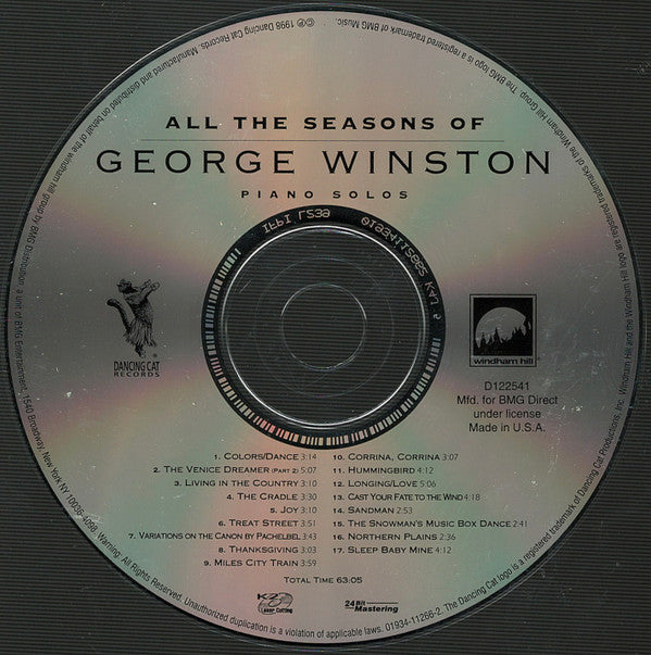 George Winston : All The Seasons Of George Winston - Piano Solos (Collectors Edition) (CD, Comp, Club)