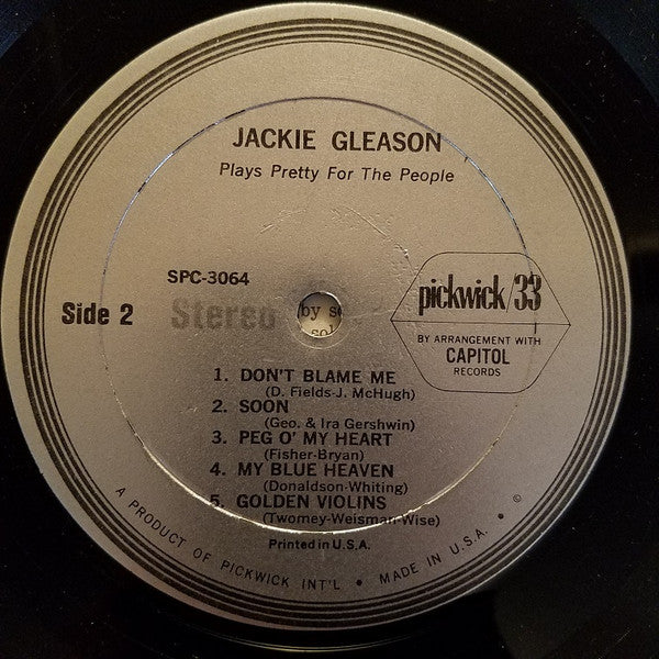 Jackie Gleason : Plays Pretty For The People (LP, Comp)