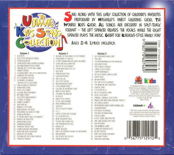 The Wonder Kids Choir : The Ultimate Kids Song Collection (3xCD, Album)