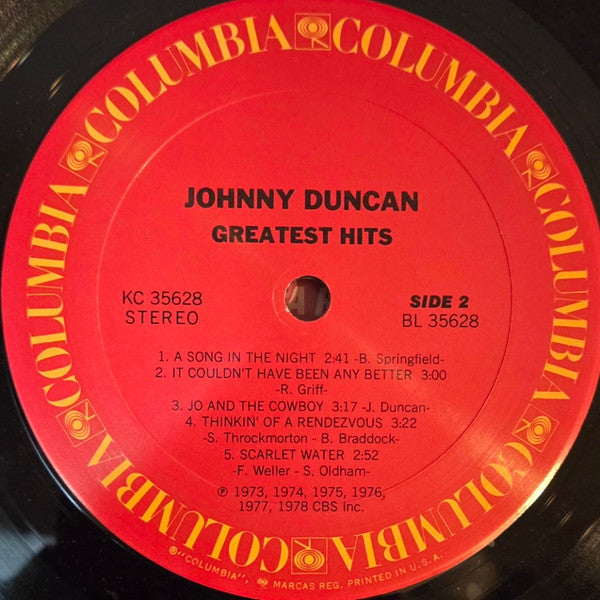 Johnny Duncan (3) : Greatest Hits (LP, Comp, San)