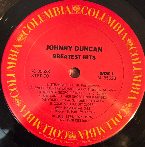 Johnny Duncan (3) : Greatest Hits (LP, Comp, San)