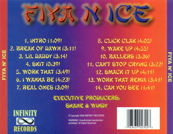 Fiya N Ice : Too Hot Too Cold (CD, Album)