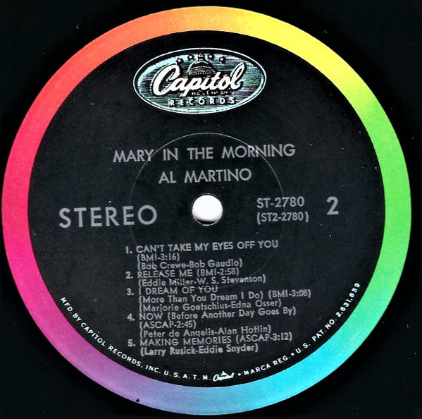 Al Martino : Mary In The Morning (LP, Album)