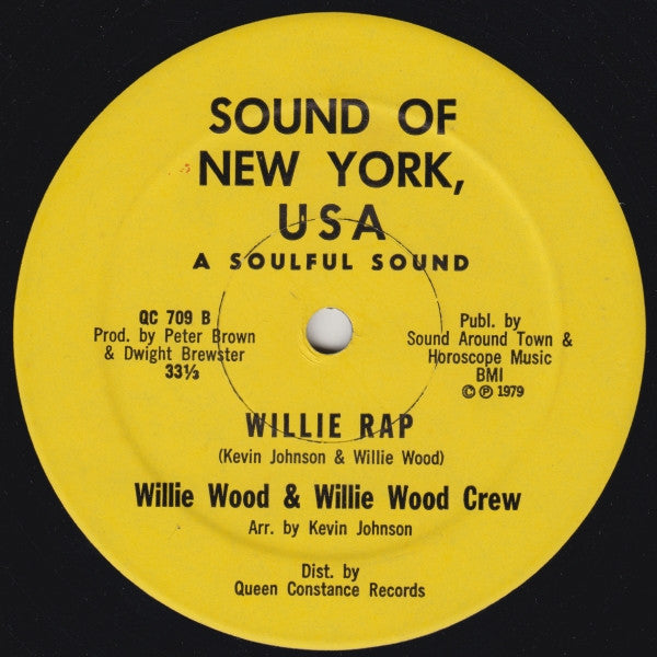 Willie Wood & Willie Wood Crew : Willie Rap (12", Yel)