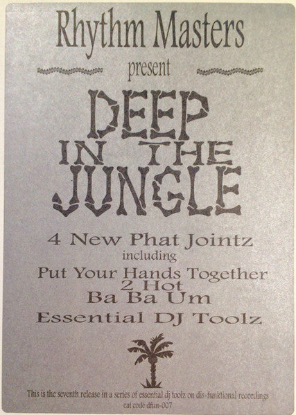 Rhythm Masters : Deep In The Jungle (Deep Beats & Rhythms) (12")