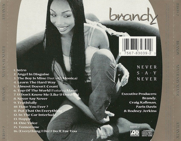 Brandy (2) : Never Say Never (CD, Album)