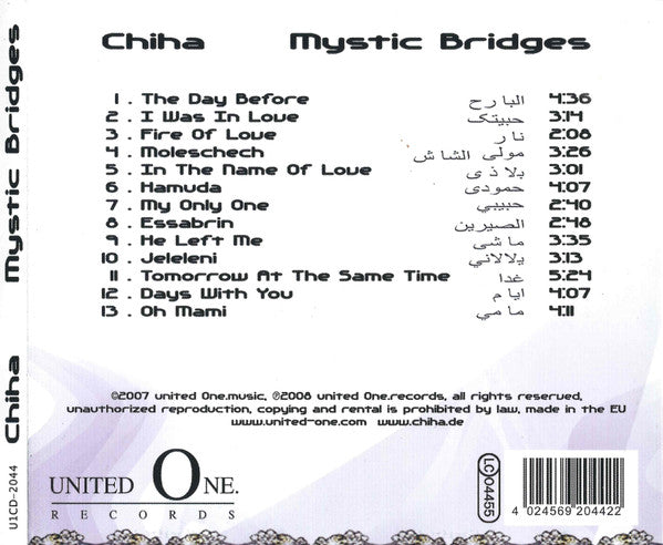 Chiha : Mystic Bridges (CD, Album)