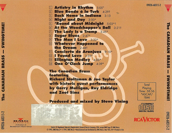 The Canadian Brass : Swingtime! (CD, Album)