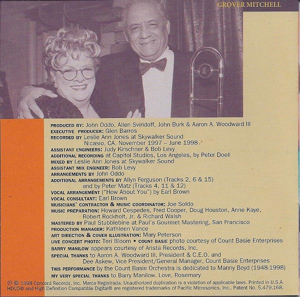 Rosemary Clooney / The Count Basie Orchestra* : At Long Last (HDCD, Album)