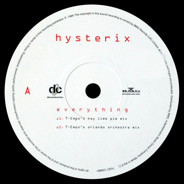 Hysterix : Everything (12")