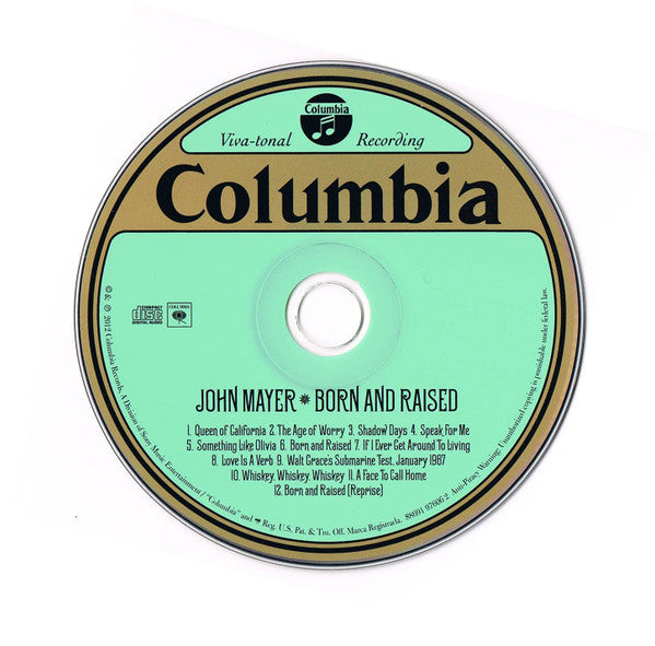 John Mayer : Born And Raised (CD, Album)