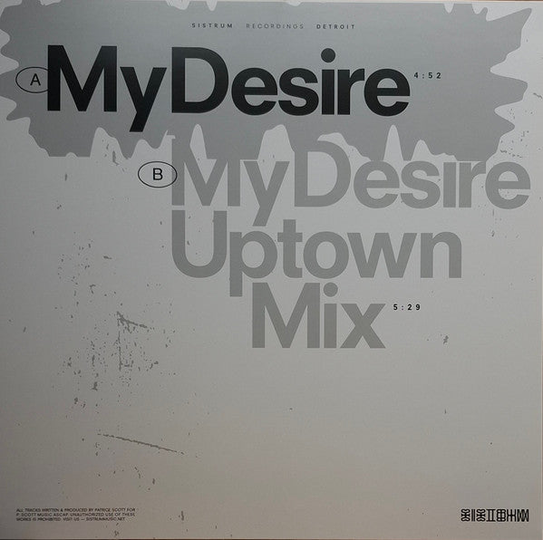 Patrice Scott : My Desire (12")