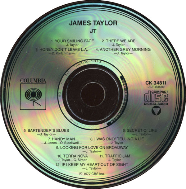 James Taylor (2) : JT (CD, Album, RE, RP, Pit)