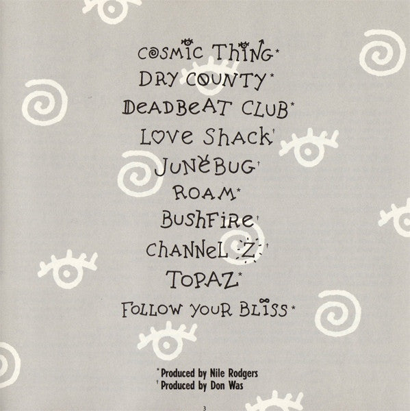 The B-52's : Cosmic Thing (CD, Album, RP)