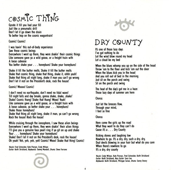 The B-52's : Cosmic Thing (CD, Album, RP)