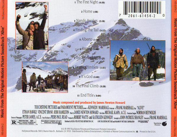 James Newton Howard : Alive (Music From The Original Motion Picture Soundtrack) (CD, Album)