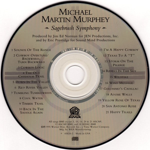 Michael Martin Murphey With The San Antonio Symphony* Conducted By Christopher Wilkins : Sagebrush Symphony (CD, Album)