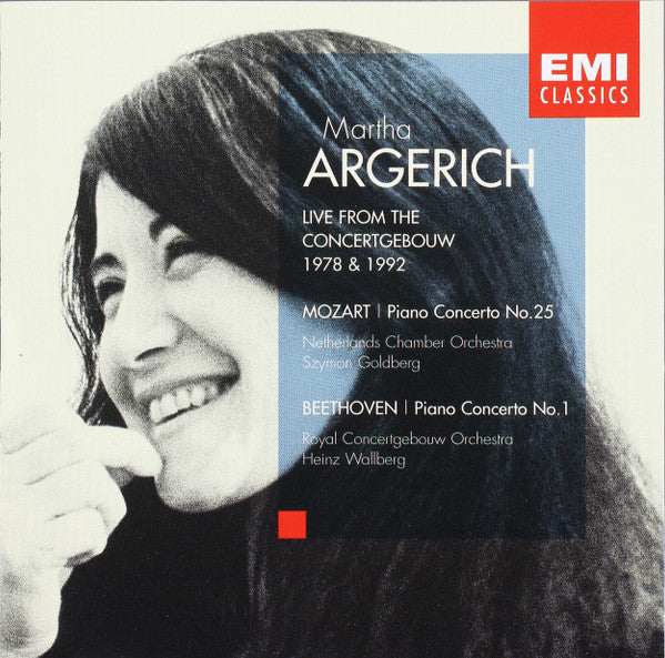 Martha Argerich, Mozart*, Netherlands Chamber Orchestra, Szymon Goldberg, Beethoven*, Royal Concertgebouw Orchestra*, Heinz Wallberg : Live From The Concertgebouw 1978 & 1992 (CD, Album, Club)