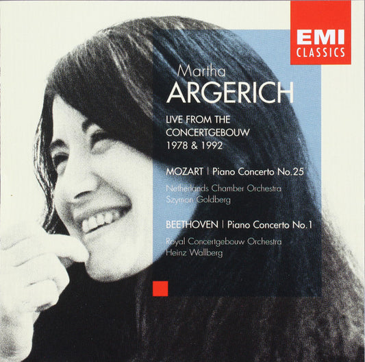 Martha Argerich, Mozart*, Netherlands Chamber Orchestra, Szymon Goldberg, Beethoven*, Royal Concertgebouw Orchestra*, Heinz Wallberg : Live From The Concertgebouw 1978 & 1992 (CD, Album, Club)