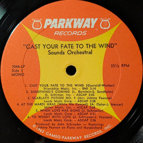 Sounds Orchestral : Cast Your Fate To The Wind (LP, Album, Mono)