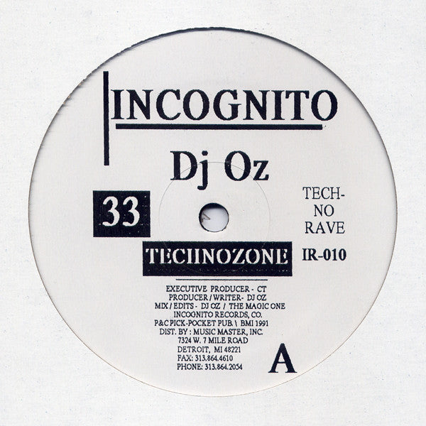 DJ Oz : Technozone / Alternative (12")