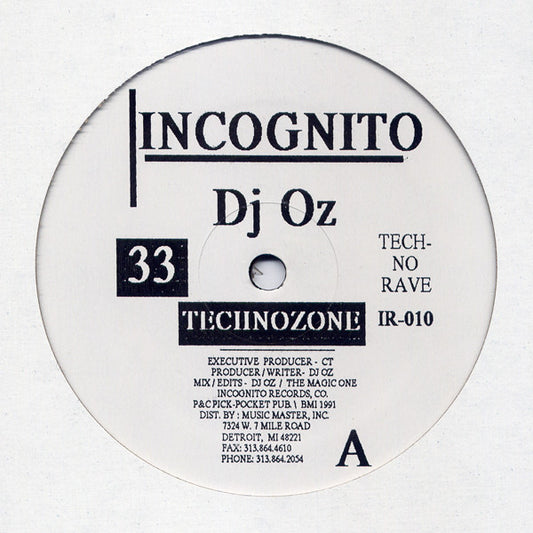 DJ Oz : Technozone / Alternative (12")