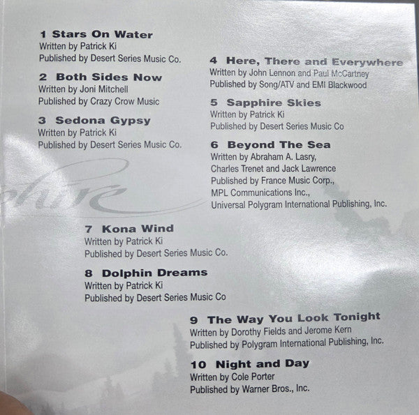 Patrick Ki : Sapphire (CD, Album)