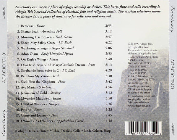 Adagio Trio : Sanctuary (CD)