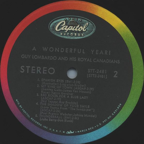 Guy Lombardo And His Royal Canadians : A Wonderful Year! Guy Lombardo And His Royal Canadians Play Their Sweetest Swinging Versions Of The Newest Hits! (LP, Album)