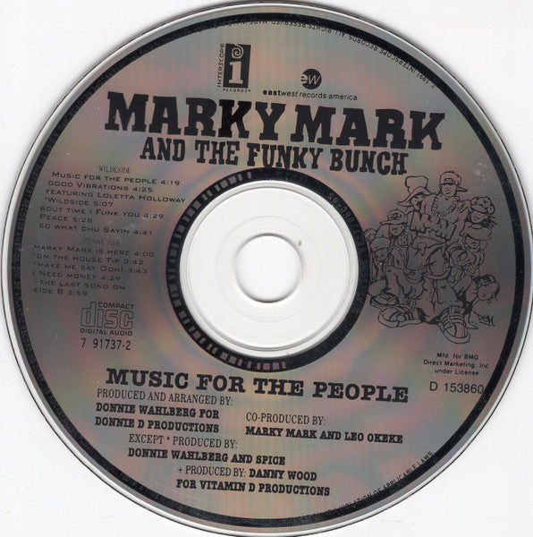 Marky Mark & The Funky Bunch : Music For The People (CD, Album, Club)