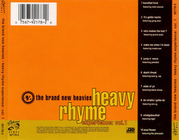 The Brand New Heavies : Heavy Rhyme Experience: Vol. 1 (CD, Album)