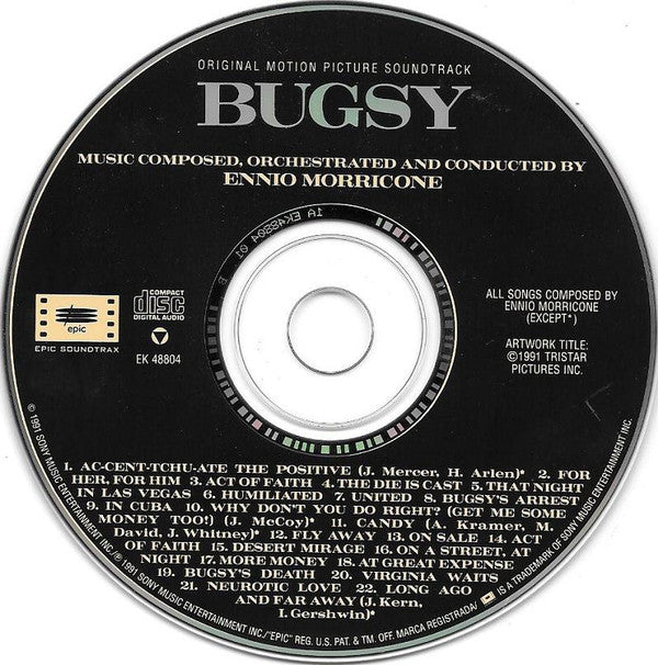 Ennio Morricone : Bugsy - Original Motion Picture Soundtrack (CD, Album)