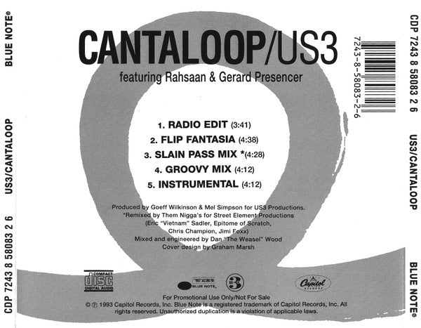 Us3 : Cantaloop (CD, Maxi, Promo)