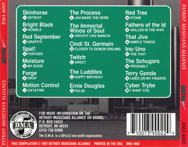 Various : Detroit Musicians Alliance, Motor CD, United We Jam III (CD, Comp, Smplr)