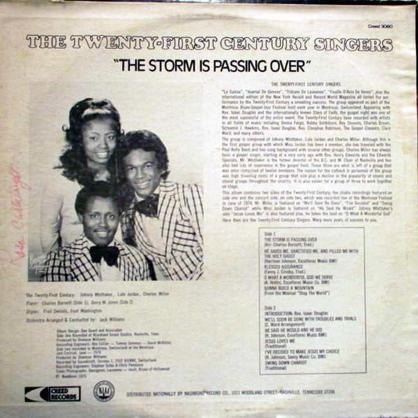 The Twenty-First Century Singers : The Storm Is Passing Over (LP)