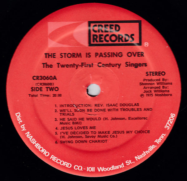 The Twenty-First Century Singers : The Storm Is Passing Over (LP)