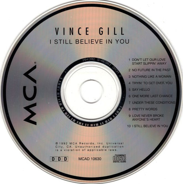 Vince Gill : I Still Believe In You (CD, Album, Club)