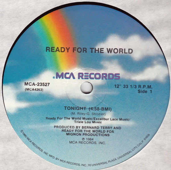 Ready For The World : Tonight (12")