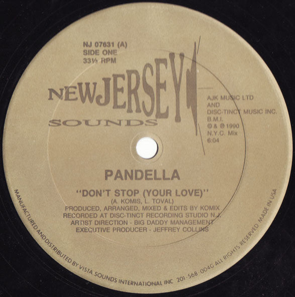 Pandella : Don't Stop (Your Love) (12")