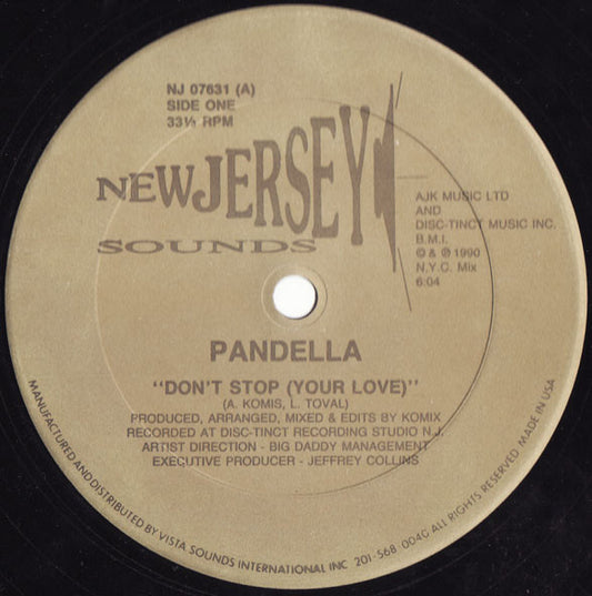 Pandella : Don't Stop (Your Love) (12")