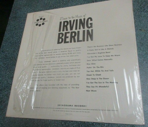 Irving Berlin : Dance, Dance, Dance To The Music Of Irving Berlin (LP, Comp)