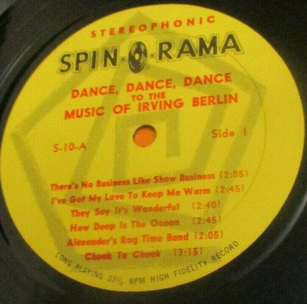 Irving Berlin : Dance, Dance, Dance To The Music Of Irving Berlin (LP, Comp)