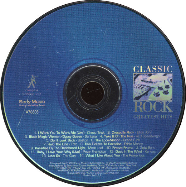 Various : Classic Rock - 14 Greatest Hits (CD, Comp)