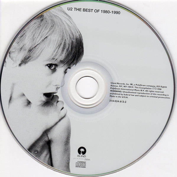 U2 : The Best Of 1980-1990 (CD, Comp, Club, RE)