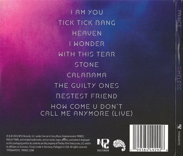 Prince : Timeless (CD, Album)