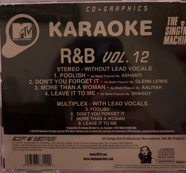 Unknown Artist : R&B Hits Vol. 12 (CD+G, Comp)