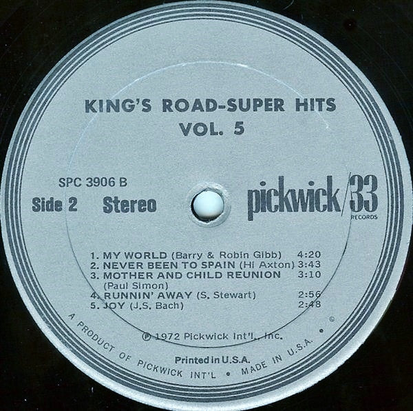 Kings Road : Super Hits Volume 5 (LP, Album)