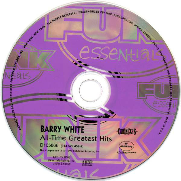 Barry White : All-Time Greatest Hits (CD, Comp, Club, RE, RM, UML)