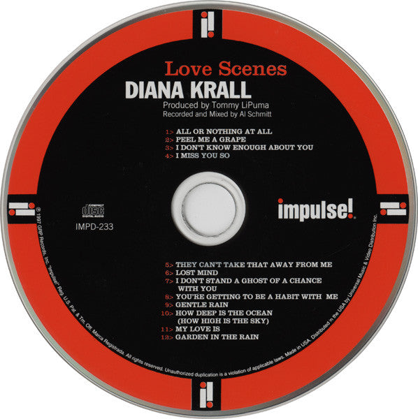 Diana Krall : Love Scenes (CD, Album, Dig)