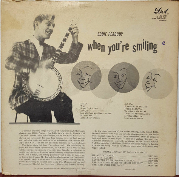 Eddie Peabody : When You're Smiling (LP, Mono, Ind)